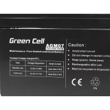 GREEN CELL BATTERIA GEL AGM07 12V 12AH