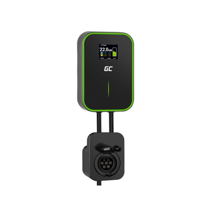 GREEN CELL WALLBOX EV POWERBOX 22KW CON PRESA & RFID