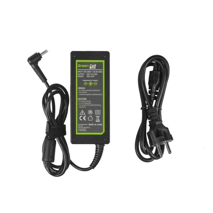 Green Cell AD123P adattatore alimentazione/inverter Interno 65 W nero