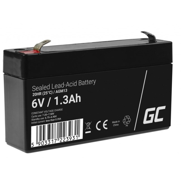 Green Cell AGM13 UPS batteria Piombo-acido sigillato (VRLA) 6 V 1.3 Ah