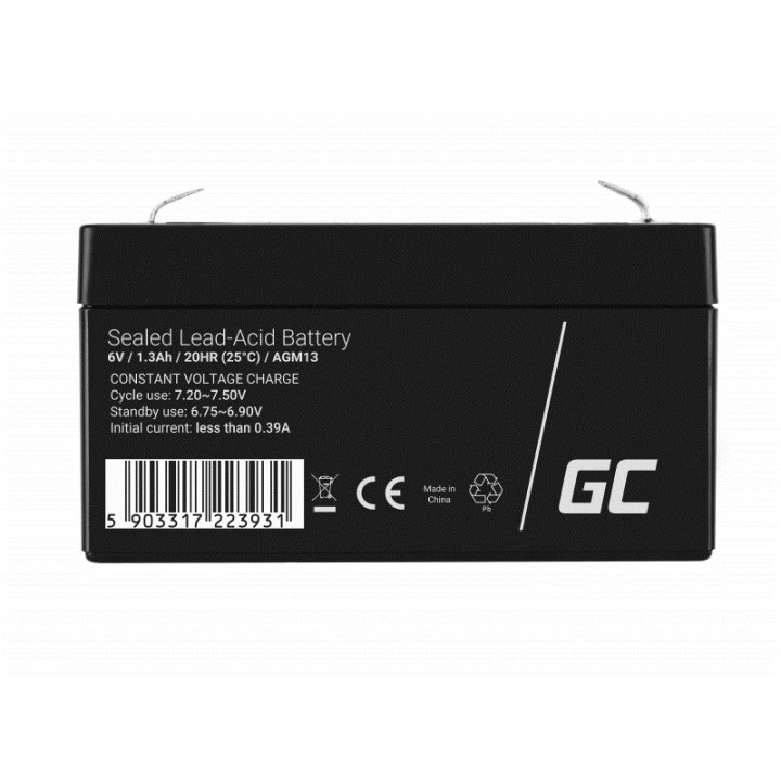 Green Cell AGM13 UPS batteria Piombo-acido sigillato (VRLA) 6 V 1.3 Ah