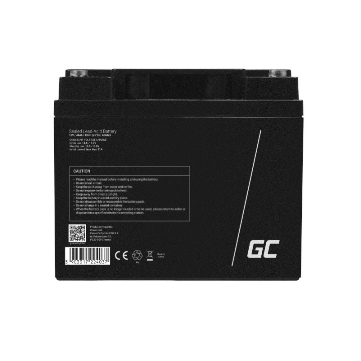 Green Cell AGM23 UPS batteria Piombo-acido sigillato (VRLA) 12 V 44 Ah