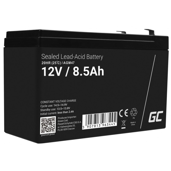 Green Cell AGM47 AGM/gel batteria 12V 8.5AH