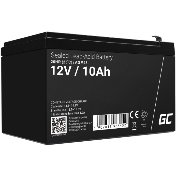 Green Cell AGM48 UPS batteria Sealed Lead Acid (VRLA) 12 V 10 Ah