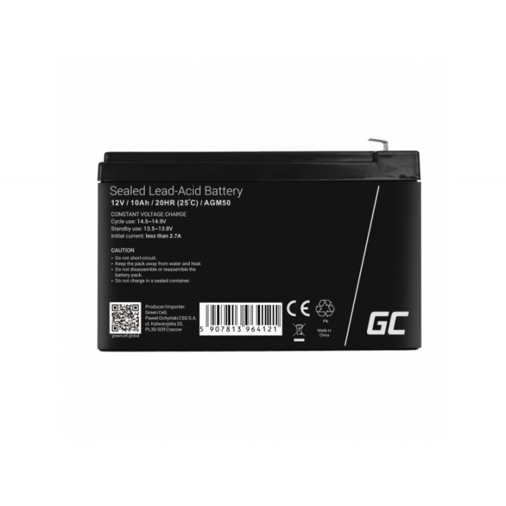Green Cell AGM50 UPS batteria VRLA AGM 12 V 10 Ah