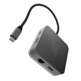 Green Cell AK61 docking station/replicatore porte notebook USB 3.2 Gen 1 (3.1 Gen 1) Type-C Argento