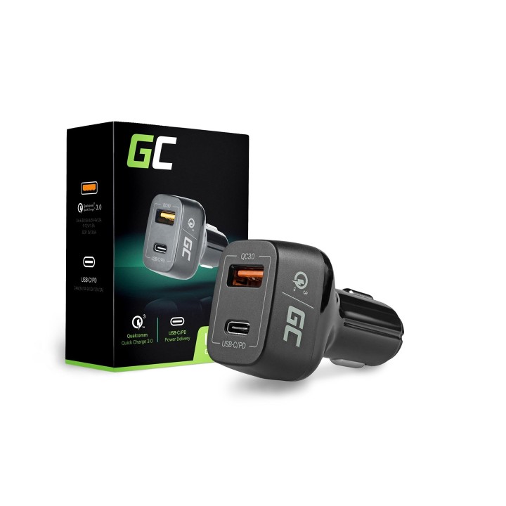 Green Cell CAD33 caricabatterie per dispositivi mobili nero per interni