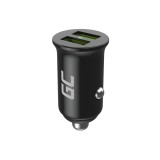 Green Cell caricabatterie per auto GC PowerRide Nano36 36W 6A 2x USB-A