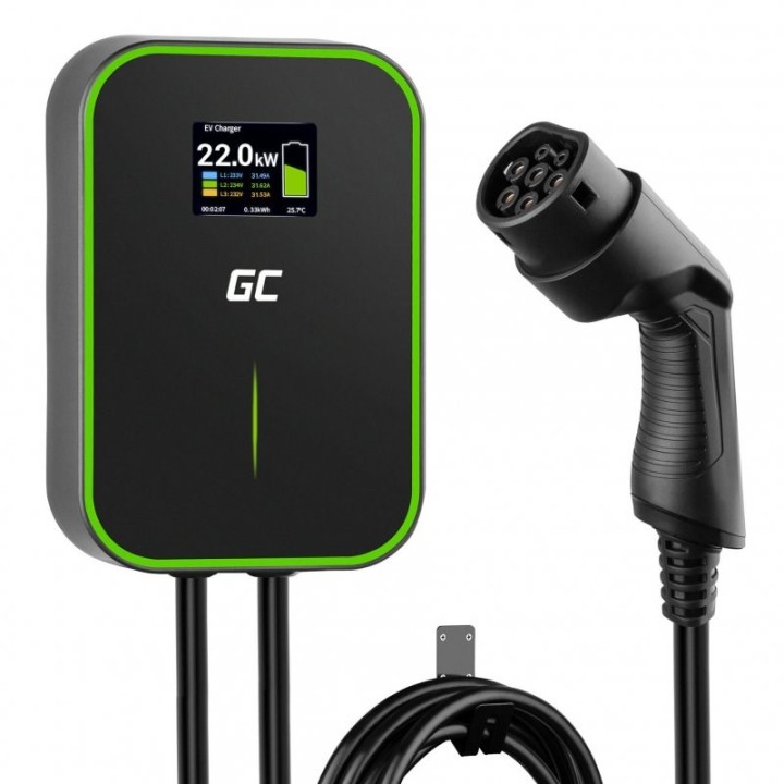 Green Cell EV Powerbox 22kW con cavo con spina