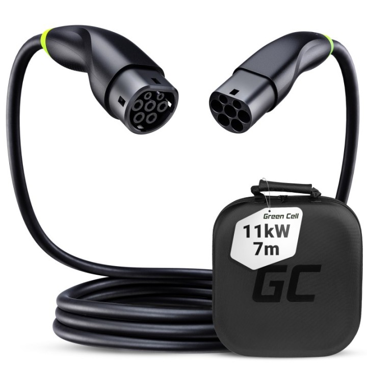 Green Cell EVKABGC02 cavo di ricarica veicolo elettrico nero tipo 2 3 7 m