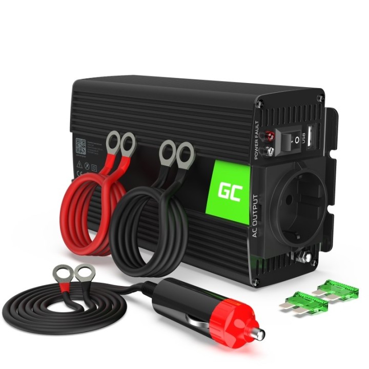 Green Cell INV02DE Adattatore/inverter per auto 300 W nero