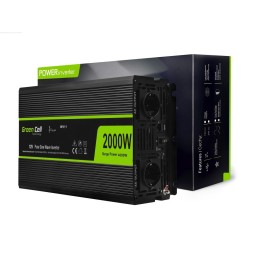 Green Cell INV11 Adattatore/inverter per auto 2000 W nero