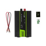 Green Cell INV11 Adattatore/inverter per auto 2000 W nero