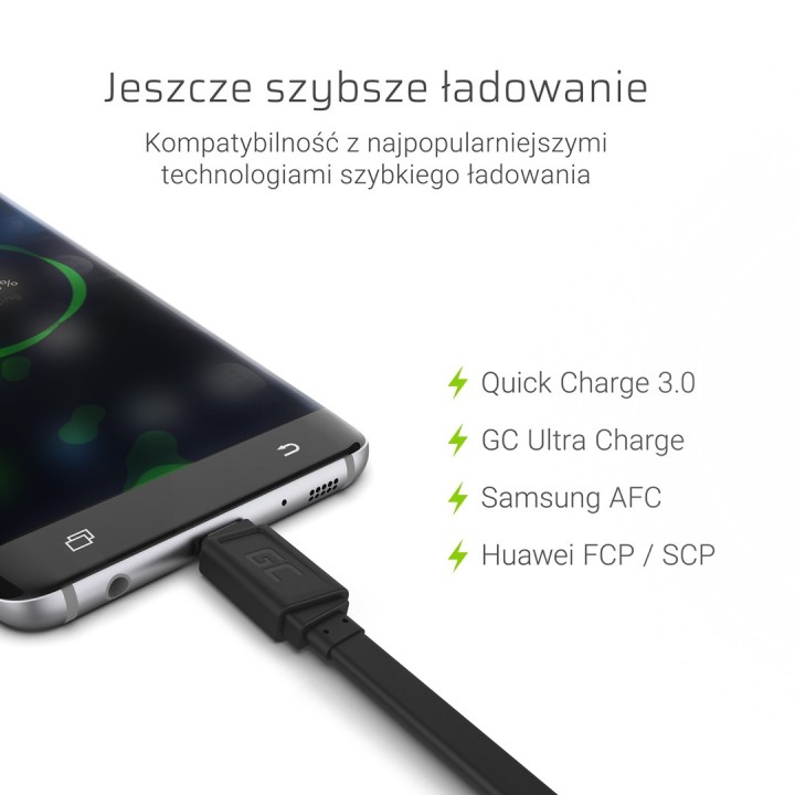 Green Cell KABGC03 USB cavo 0.25 m USB A USB C 0.48 Gbit/s nero