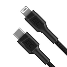 Green Cell KABGC07 cavo lightning 1 m nero