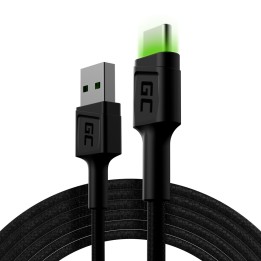 Green Cell KABGC13 USB cavo USB 2.0 2 m USB A USB C 0.48 Gbit/s nero