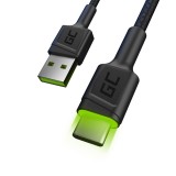 Green Cell KABGC13 USB cavo USB 2.0 2 m USB A USB C 0.48 Gbit/s nero