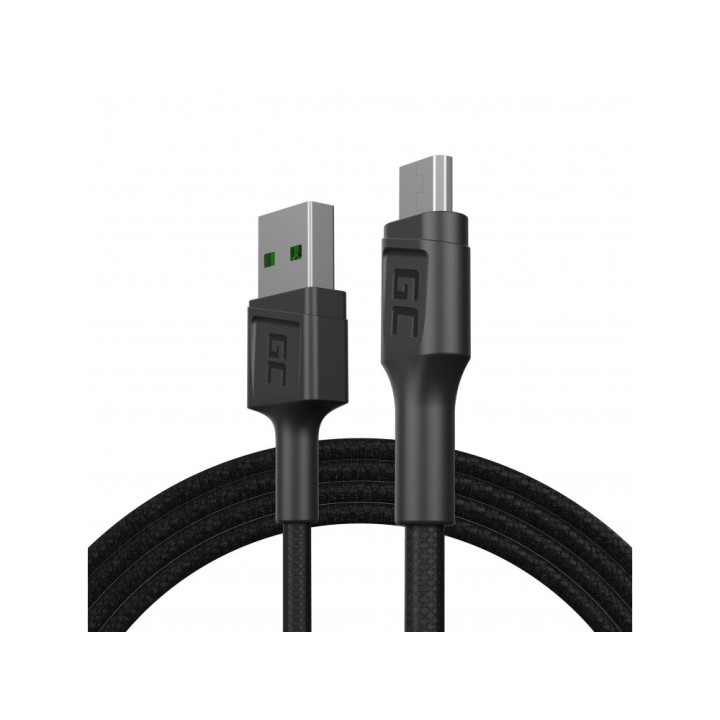Green Cell KABGC20 USB cavo USB 2.0 1.2 m USB A Micro-USB B nero