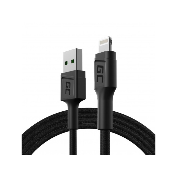 Green Cell KABGC21 cavo lightning 1.2 m nero
