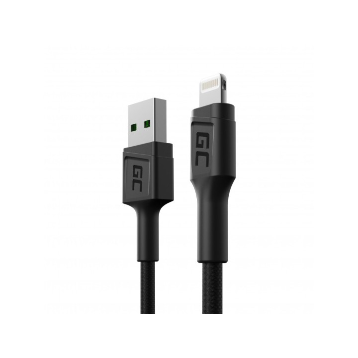 Green Cell KABGC24 cavo lightning 0.3 m nero