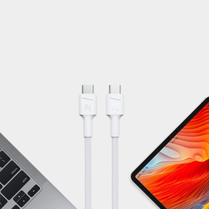 Cavo USB Green Cell KABGC29W USB 3.2 Gen 1 (3.1 Gen 1) 2 m USB C bianco