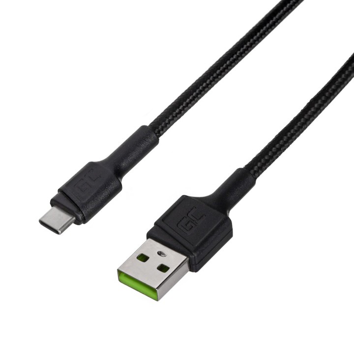 Green Cell KABGC30 USB cavo USB 2.0 1.2 m USB C nero