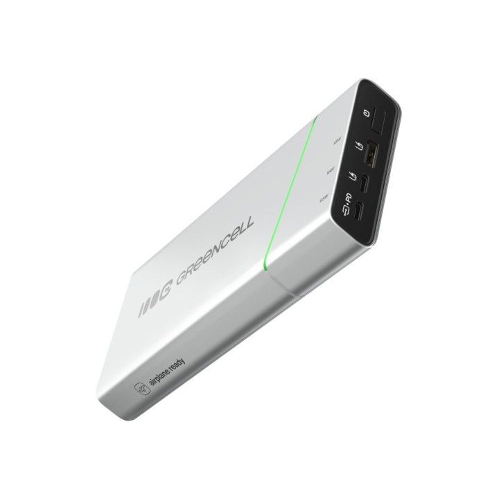 Green Cell PBPLGC20P power bank litio-ione (Li-Ion) 20800 mAh alluminio nero verde grigio chiaro argento