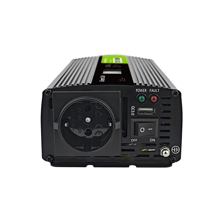 Green Cell PowerInverter LCD 12V 500W/10000W inverter per auto con display - onda sinusoidale pura