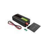 Green Cell PowerInverter LCD 12V 500W/10000W inverter per auto con display - onda sinusoidale pura