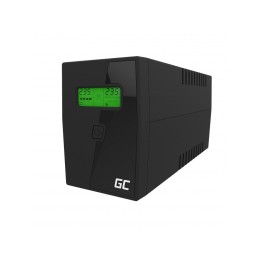 Green Cell UPS01LCD gruppo di continuità (UPS) Line-Interactive 0.6 kVA 360 W 2 prese AC