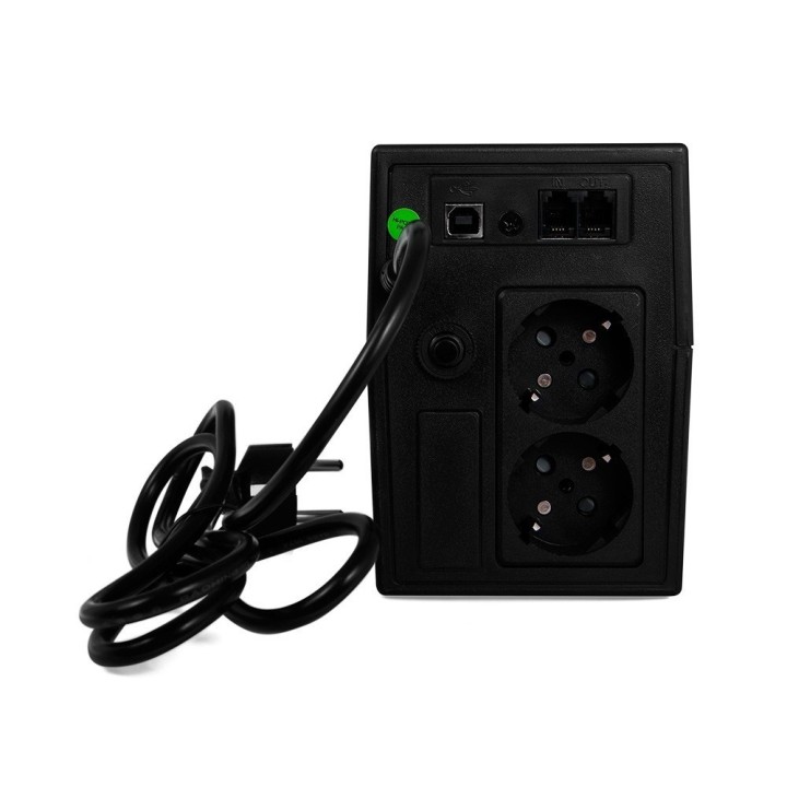 Green Cell UPS01LCD gruppo di continuità (UPS) Line-Interactive 0.6 kVA 360 W 2 prese AC