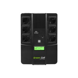 Green Cell UPS06 gruppo di continuità (UPS) Line-Interactive 600 VA 360 W 6 prese AC