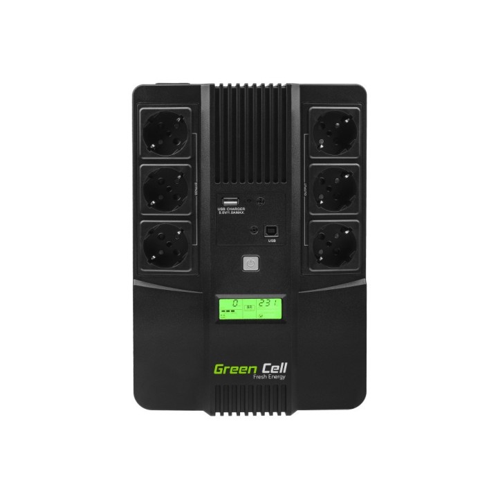 Green Cell UPS06 gruppo di continuità (UPS) Line-Interactive 600 VA 360 W 6 prese AC