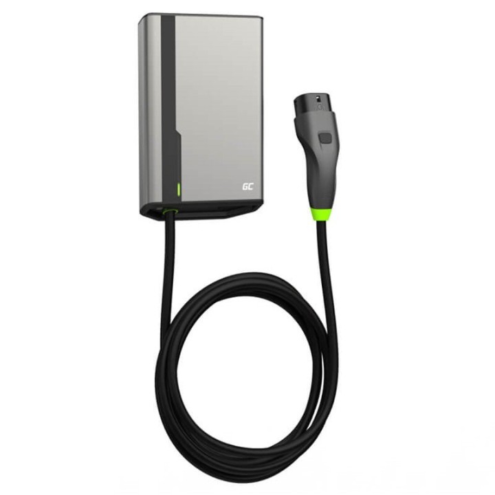 Stazione di ricarica Green Cell HabuDen 22kW 32A - 7 5m cavo con NFC