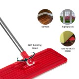 Set pulizia pavimento mop piatto + secchio + asta telescopica + 2 panni in microfibra 5.7L XXL con testa rotante