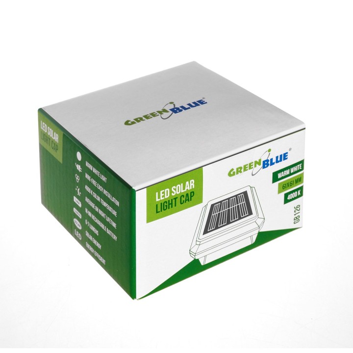 Lampada solare da giardino con sensore crepuscolare 3 misure lampada solare per terrazza GreenBlue GB127