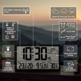 GreenBlue GB218 orologio da parete LCD extra large con stazione meteo display temperatura e data