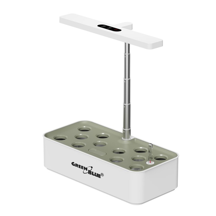 GreenBlue Sistema intelligente di coltivazione per piante d'interno SMART vaso 4L capacità per 12 piante spettro completo LEDs G
