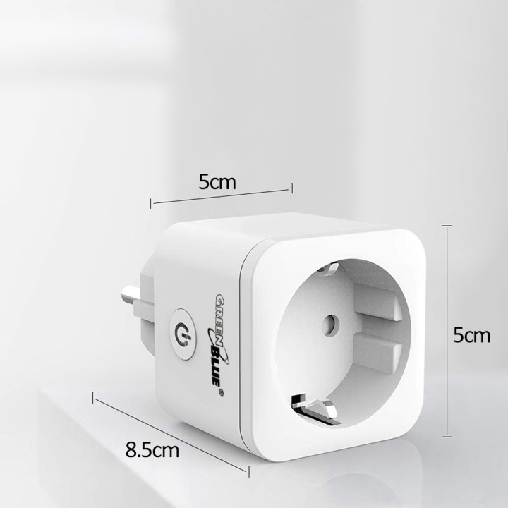 GreenBlue WiFi presa controllata da remoto Android/iOS/Alexa/Google Home consumo energetico timer energetico massimo 3680W tipo 