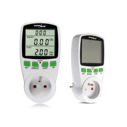 Greenblue GB202 wattmetro bianco 0 - 9999 W display integrato LCD