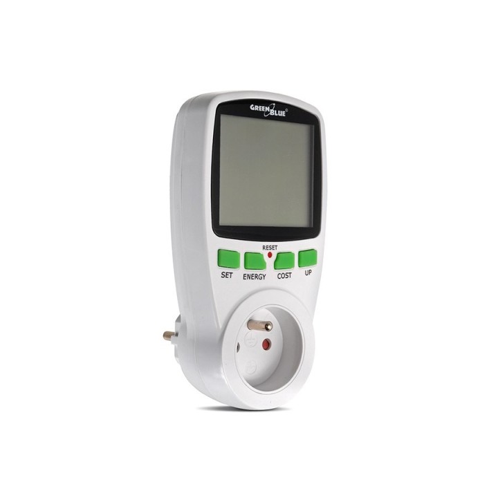 Greenblue GB202 wattmetro bianco 0 - 9999 W display integrato LCD
