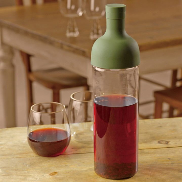 HARIO Bottiglia per tè freddo con filtro 750ml verde oliva