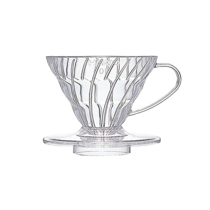 HARIO V60-01 Gocciolatoio plastica trasparente