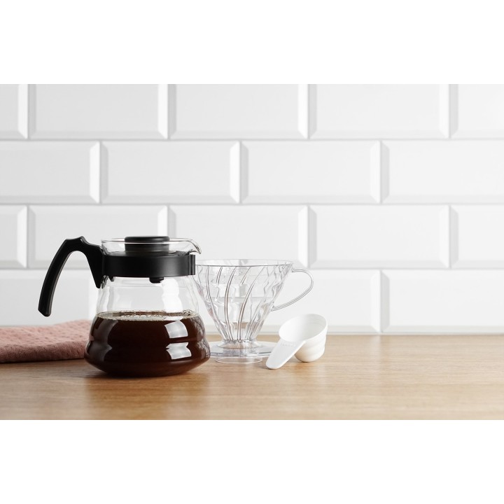 HARIO V60-01 Gocciolatoio plastica trasparente