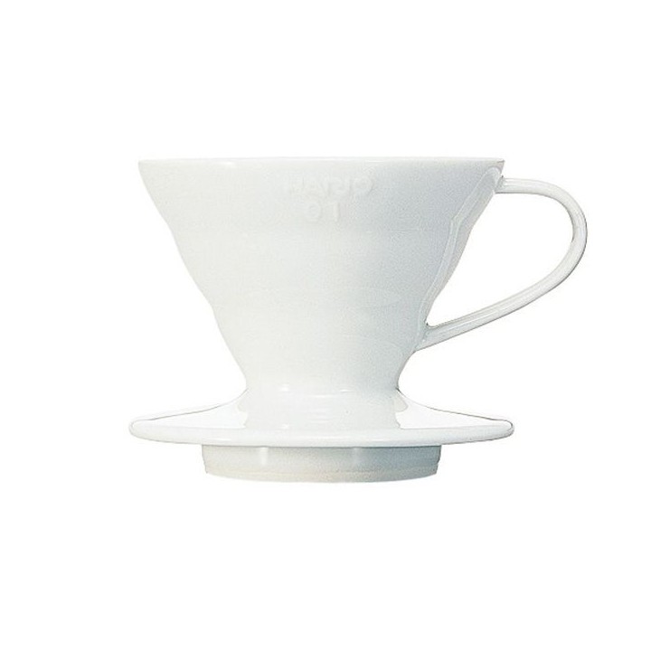 HARIO V60-01 Gocciolatoio ceramica bianca