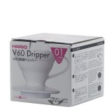 HARIO V60-01 Gocciolatoio ceramica bianca
