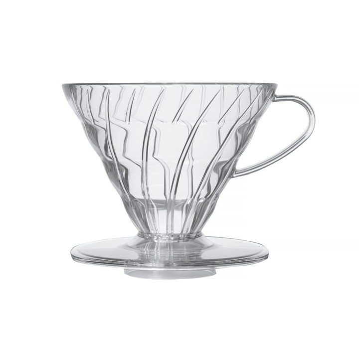 HARIO V60-02 Gocciolatoio plastica trasparente