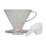HARIO V60-02 Gocciolatoio plastica trasparente