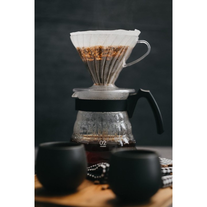 HARIO V60-02 Gocciolatoio plastica trasparente