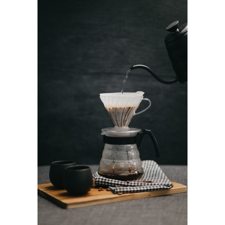 HARIO V60-02 Gocciolatoio plastica trasparente